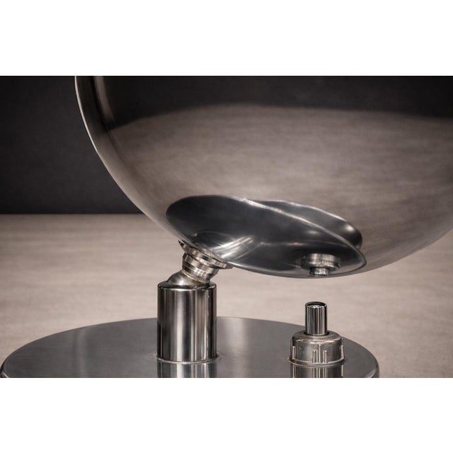 1950s Rewired Brazilian Modern Chrome Table Lamp by Dominici For Sale - Image 9 of 15