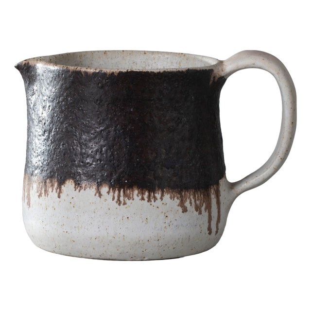 Minimalist Stoneware Pitcher by Bruno Gambone, Italy, 1960s For Sale