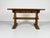 Mid-Century Modern Vintage Oak Writing Desk with Trestle Base, 1940s For Sale - Image 3 of 16