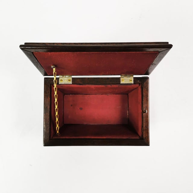 1930s Vintage Danish Art Deco Wooden Box, 1930s For Sale - Image 5 of 9