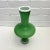Modern Vintage Italian Glass Green, White and Clear Cased Glass Vase For Sale - Image 3 of 6