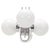 Made of glass, metal, chrome 4 x 60w, e27 or e26 bulb us wiring compatible. Fully functional. Good original condition....