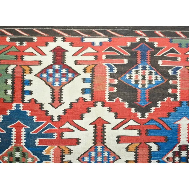 Early 20th Century Kuba Kilim Rug For Sale - Image 9 of 13