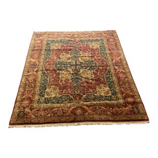 8ft2in × 10ft2in Sultanabad Design Wool Area Rug For Sale