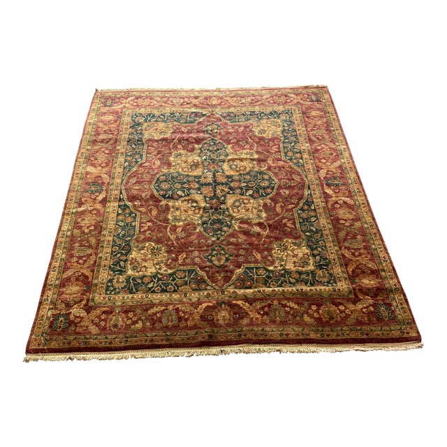 8ft2in × 10ft2in Sultanabad Design Wool Area Rug For Sale