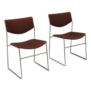 Vintage Chairs in Chromed Metal, 1970s For Sale