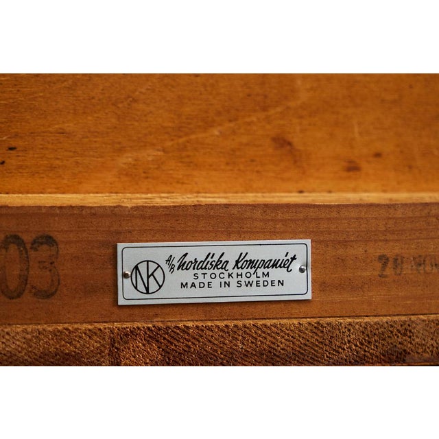 Vintage Swedish Nightstands in Teak by David Rosén for Nordiska Kompaniet, 1952, Set of 2 For Sale - Image 14 of 17
