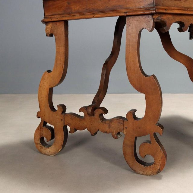 Baroque Walnut Console Table For Sale - Image 5 of 10