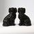 Antique Staffordshire Jackfield Black Mantle Dog Figurines, 1800s, Set of 2 For Sale - Image 10 of 10