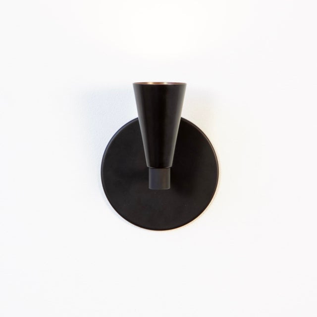 Modern Cone 1 Sconce, by Research.Lighting, Modern, Minimal For Sale - Image 3 of 6