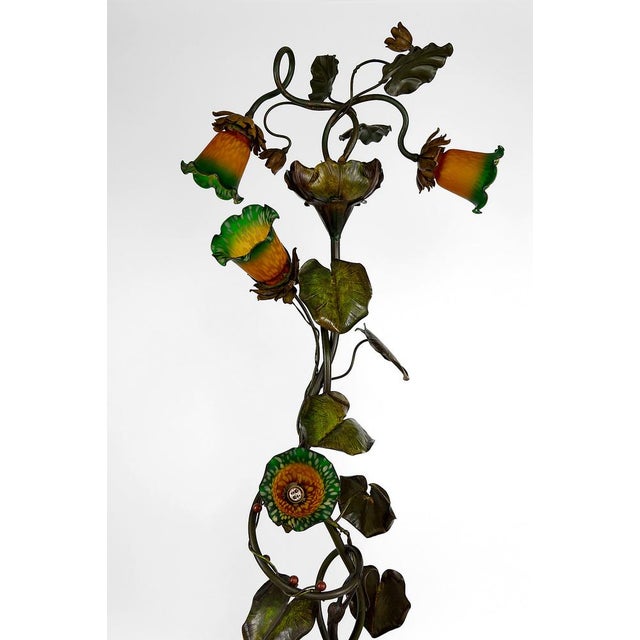 French Art Nouveau Heron Floor Lamp, 1890s For Sale - Image 18 of 18