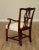 Wood Kindel Chippendale Style Mahogany Armchair (B) For Sale - Image 7 of 13
