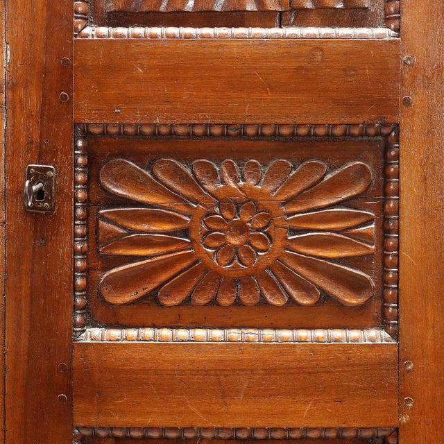 Brown Walnut Double Body Wardrobe For Sale - Image 8 of 11