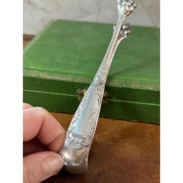 Spoon & Tongs Box, 1900, Set of 13 For Sale - Image 9 of 11