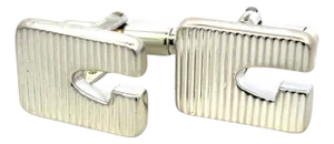 1990s Pair of Gucci Estate Mens Cufflinks Sterling Silver