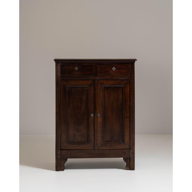 19th Century French Dark Brown Neoclassical Cabinet in Originall Patina For Sale In Greensboro - Image 6 of 15