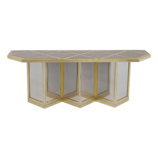 1970s Italian Modernist Long Console For Sale