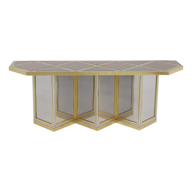 1970s Italian Modernist Long Console For Sale