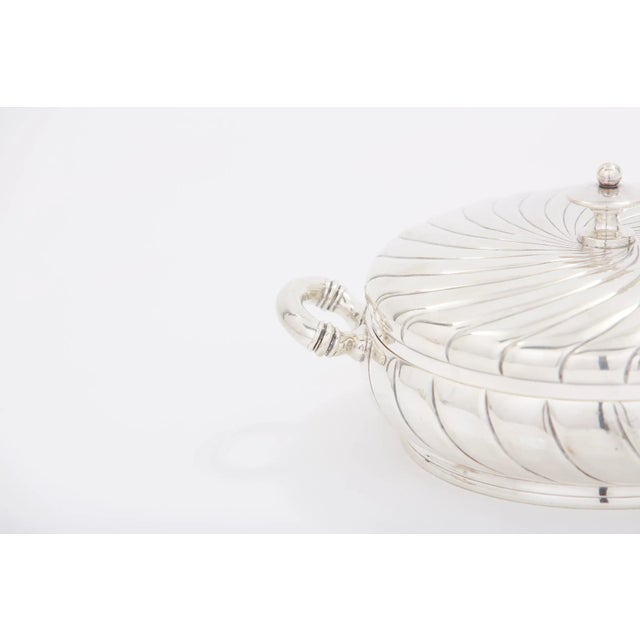 Contemporary Early 20th Silverplate Tableware Covered Dish For Sale - Image 3 of 13