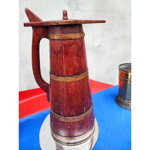 Pre-War Wooden Jug, 1890s For Sale - Image 3 of 8