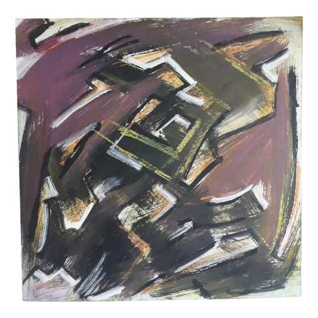 Norbert Louis, Sturm, 2000, Tempera on Cardboard For Sale