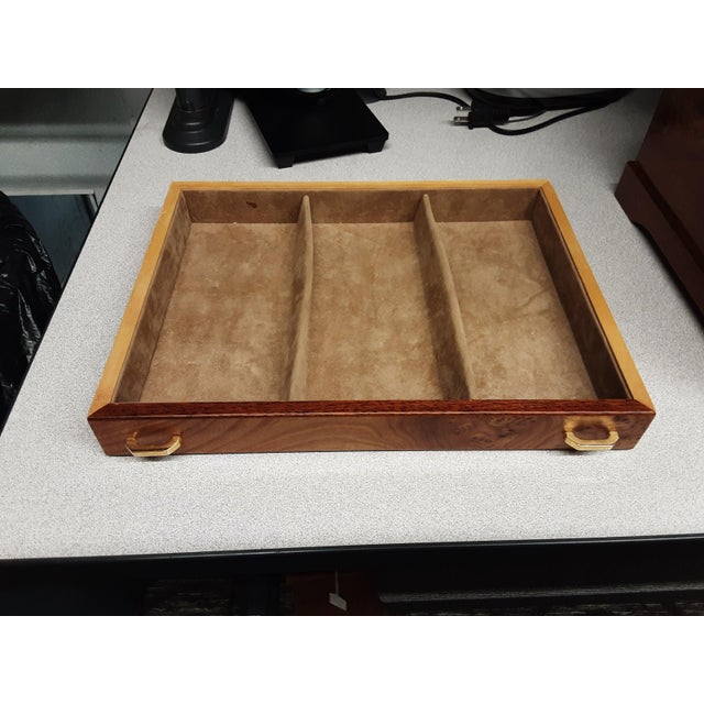 Agresti Italian Burl Briarwood Jewelry Chest For Sale - Image 11 of 12