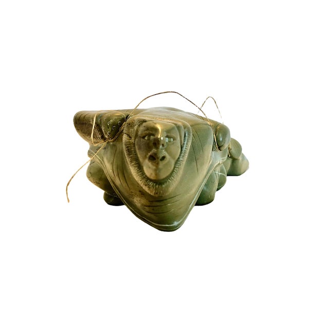 Coastal Inuit Stone Carving Merging Man and Walrus For Sale - Image 3 of 14