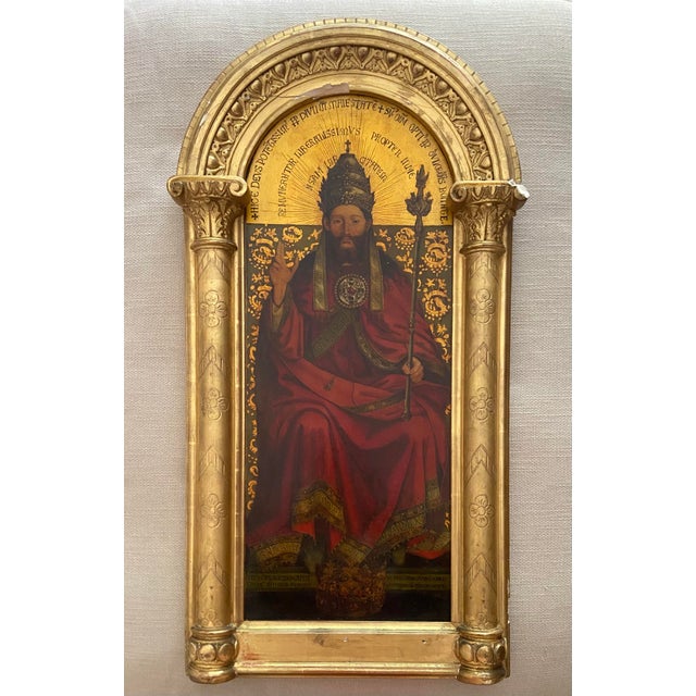 After Van Eyck, God the Father, 1800s, Chromolithography, Framed For Sale - Image 10 of 10