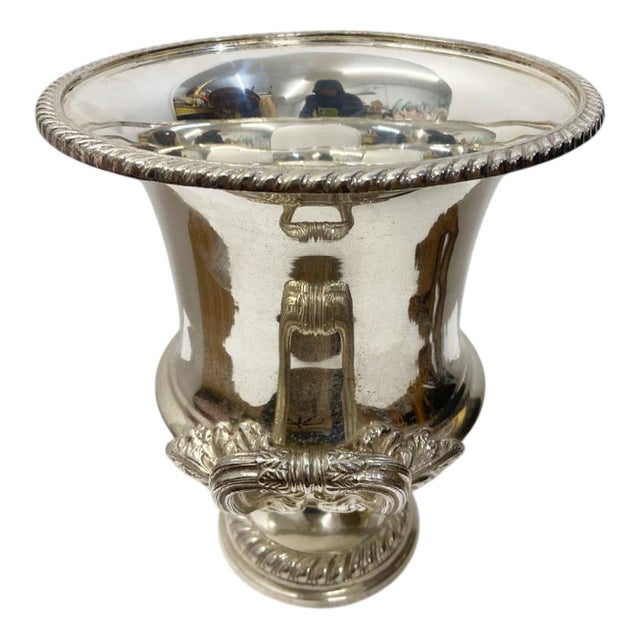 Regency Silver Plate Wine Cooler For Sale