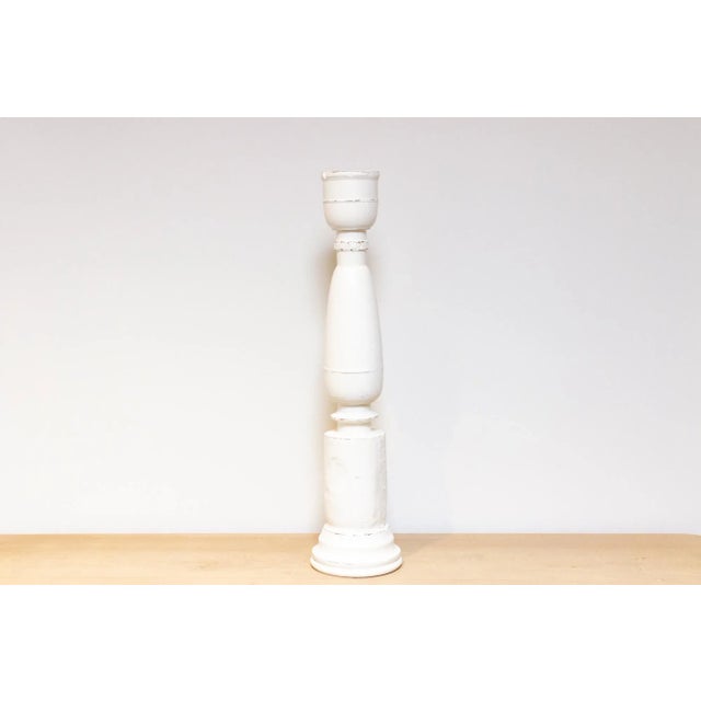 19th Century Tall & Slim Indian Candle Holder For Sale - Image 5 of 7