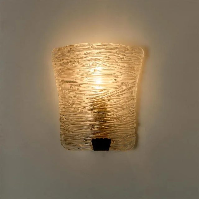 Glass and Brass Wall Light by J. T. Kalmar, 1960s For Sale - Image 16 of 18