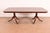 English John Widdicomb Georgian Banded Mahogany Double Pedestal Extension Dining Table, Newly Refinished For Sale - Image 3 of 11