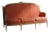 Louis XVI Style 3-Seater Bench with Damask Upholstery from Balzarotti Paris For Sale