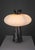 Grenadilla Black Striated Marble and Hand-Blown Opal Glass Table Lamp from ZAVADSKI, in New conditions. Designed from 2000...