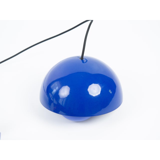 Vintage FlowerPot Pendant Lamps by Verner Panton for Louis Poulsen, Set of 2 For Sale - Image 9 of 12