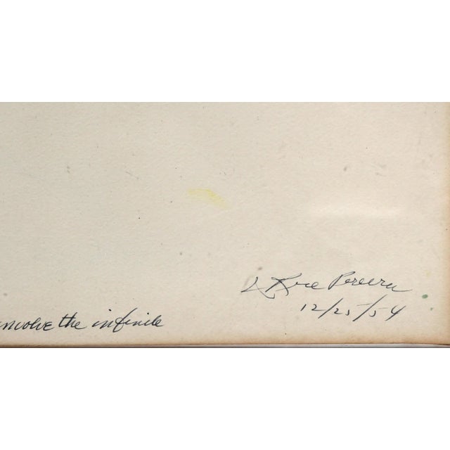 Art Deco The Lapis V, Irene Rice Pereira Watercolor & Ink on Paper Painting For Sale - Image 3 of 4