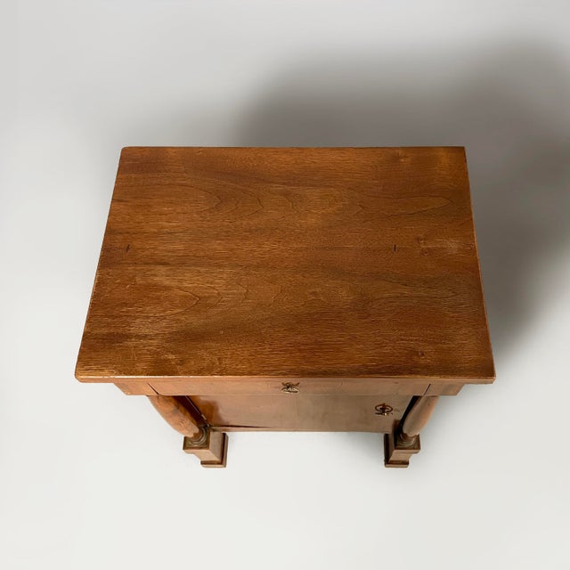 19th Century Empire Italian Bedside Tables in Wood, Set of 2 For Sale - Image 6 of 15