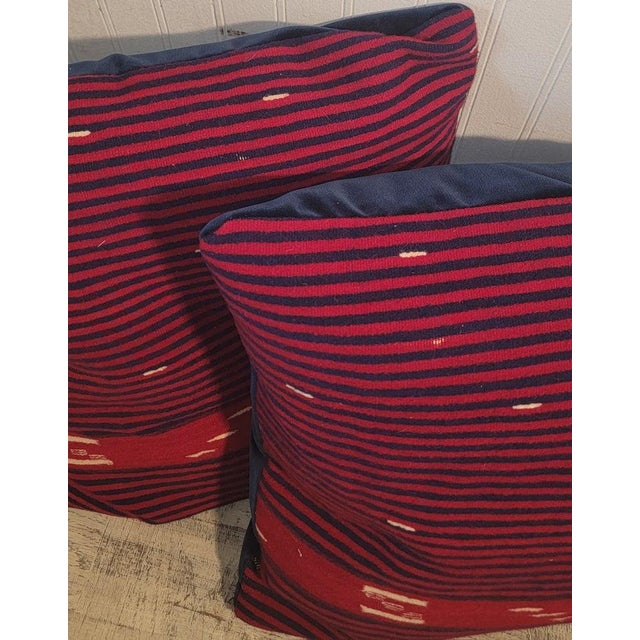 Striped Mexican Indian Horse Pillows For Sale - Image 4 of 5