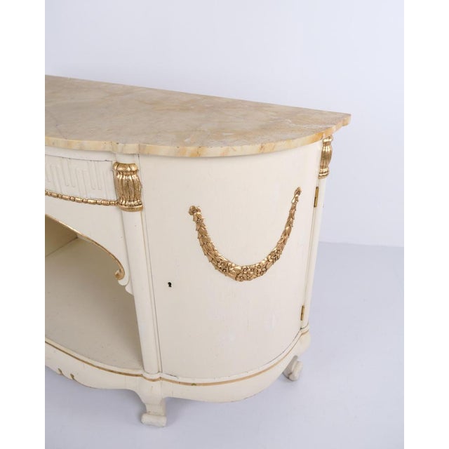 Empire Sideboard with Marble Top by P. Svensen, Copenhagen, Denmark, 1920s For Sale - Image 10 of 13