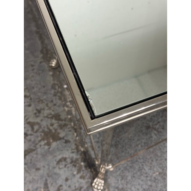 Directoire Rectangular Mirrored Side Table For Sale - Image 9 of 12