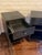 Black Pair of Industrial Style Black Steel Night Stands For Sale - Image 8 of 11