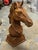 Large Cast Iron Horse Head Statue For Sale - Image 5 of 6