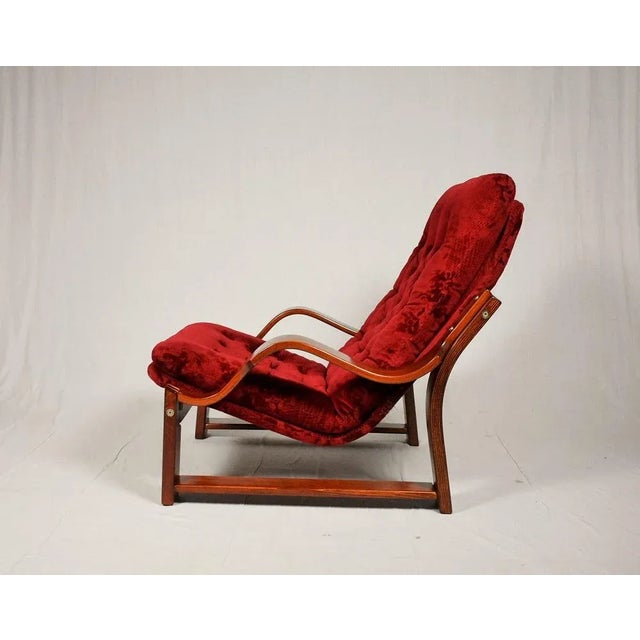 Set of Scandinavian Armchair & Tabouret, 1960s For Sale - Image 4 of 15