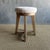 17" D x 26" H The Jasper Stool is a perfect blend of natural materials and modern functionality. Crafted from solid white...