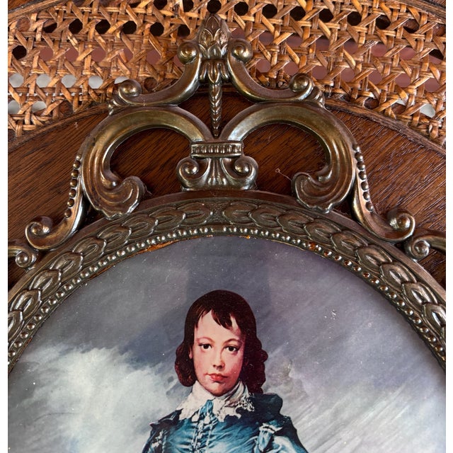 Vintage Framed Reproduction “The Blue Boy” by Thomas Gainsborough For Sale - Image 4 of 8