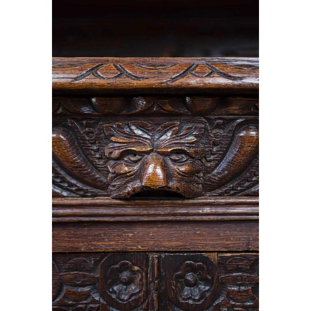 Neo-Renaissance Cabinet in Oak For Sale - Image 4 of 9