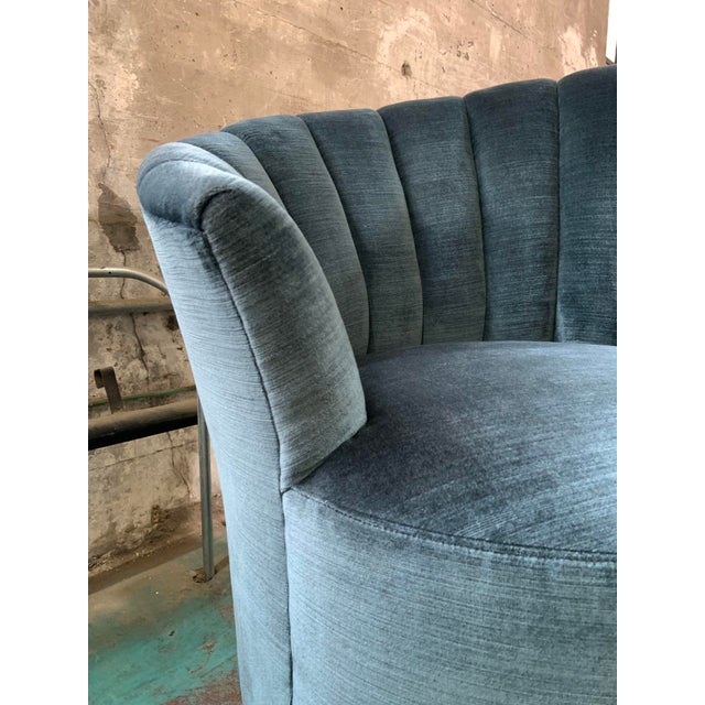 1940’s Hollywood Regency Channel Back Chairs - Set of 2 For Sale - Image 4 of 7