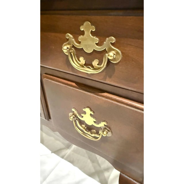 Drexel Queen Anne Style Walnut Lowboy Chest For Sale - Image 10 of 12