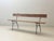 Mid-Century Modern Garden Bench with Delicate Cast Iron Frame and Wooden Slats, 1950s For Sale - Image 3 of 16