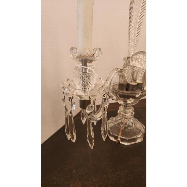 Glass Pair of 1990s Murano Candelabra Lamps For Sale - Image 7 of 7